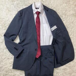 最高級生地/シルク入◎美品◎TOMORROWLAND PILGRIM × Ermenegildo Zegna セットアップ スーツ 46サイズ M相当 メンズ トゥモローランド 