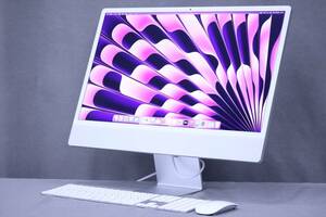 即配 使用感少 M1 16Gメモリ 2021年製 24インチ Retina 4.5K Apple iMac 2021 M1 16G 256G OS 14 Sonoma 純正キーボード ワイヤレスマウス