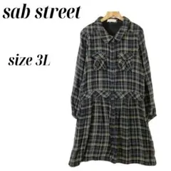 sab street ワンピース ネイビー 大きいサイズ 3Lサイズ　b203