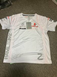 【新品・未使用】ボーダフォン・マクラーレン・メルセデス F1 Tシャツ Vodafone McLaren Mercedes F1 ルイス・ハミルトン