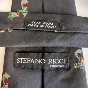 STEFANO RICCI【ステファノリッチ】黒防具ネクタイ