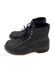 RED WING◆レースアップブーツ/US7.5/BLK/8084