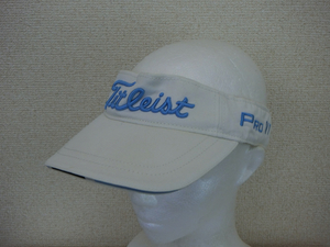 【感謝セール】Titleist(タイトリスト) サンバイザー 白 レディース フリーサイズ ゴルフ用品 2103-0059 中古