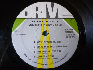 Rocky Mizell And The Sugar Rock Band モダンブギーDISCO SOUL オリジナルUS盤LP 試聴