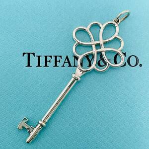 希少 ティファニー ノットキー チャーム ネックレストップ シルバー ラージ TIFFANY&Co.★845