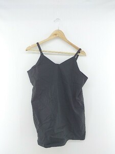 ◇ ◎ MOUSSY マウジー M＿ エムアンダーバー ノースリーブ キャミチュニック サイズF ブラック レディース P