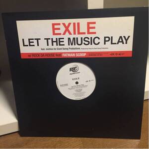 美品 EXILE / LET THE MUSIC PLAYレコード w/ROCK DA HOUSE