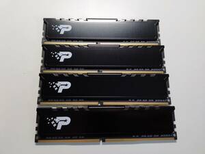 【動作確認済】Patriot Memory DDR4 3200MHz PC4-25600 128GB (4 x 32GB) デスクトップ用メモリ PSD464G3200K