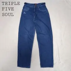 y2k TRIPLE FIVE SOUL ワイドデニム 30 テーパード B系