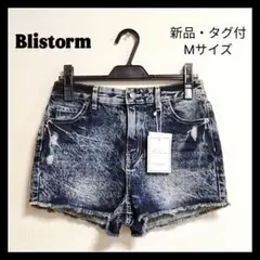 新品・タグ付！Blistorm ダメージ加工 デニム ショートパンツ Мサイズ