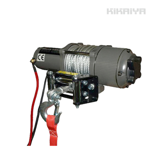 電動ウインチ12V 電動ホイスト 最大牽引能力1800kg 無線/有線リモコン ウィンチ KIKAIYA