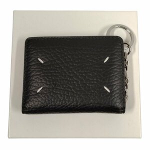 Maison Margiela メゾンマルジェラ 品番 S56UI0128 レザーカードケース キーリング ブラック 正規品 / 33824