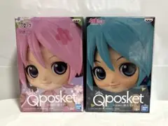 Qposket 初音ミク＆桜ミク フィギュア 2種セット