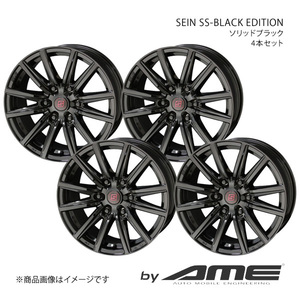 SEIN SS-BLACK EDITION アルミホイール 4本セット ブーン M7#0S(2016/4～)【16×6.0J 4-100 +40 ソリッドブラック】 共豊