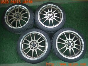 3UPJ=16540918]スイフトスポーツ(ZC33S 1型)CROSS SPEED クロススピード ホイール 17×7J +42 PCD114.3 5穴 4本 中古