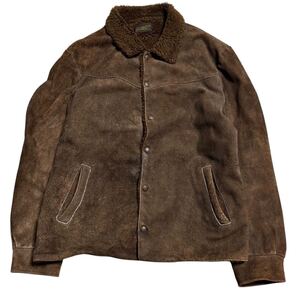 TENDERLOIN T-SADDLE SUEDE JKT テンダーロイン サドル スエードジャケット 茶 L 