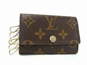 1円 LOUIS VUITTON ルイヴィトン M60701 モノグラム ミュルティクレ6 6連 キーケース 鍵入れ レディース ブラウン系 BK2040