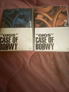 BOOWY DVD GIGS CASE OF BOOWY 1と2 計2枚セット(氷室京介 布袋寅泰 松井常松 高橋まこと)