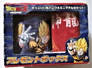 中古　ドラゴンボールZ『 集合(超サイヤ人/神龍) プレゼントボックス(缶バンク＆ミニタオル) 』