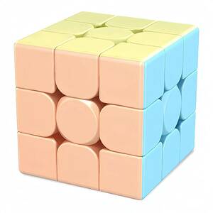 マジックキューブ マカロン ステッカーレス 3x3x3 回転スムーズ 立体パズル (マカロン 3x3) (マカロン 3x3)