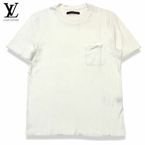 29 国内正規品 LOUIS VUITTON ルイヴィトン 半袖コットン ダミエ グラフィット ポケット Tシャツ Damier Graphite S/S T-shirt ホワイト