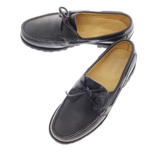 【中古】パラブーツ Paraboot MALO デッキシューズ ブラック【サイズ9.5】