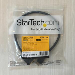 StarTech.com 0.5m HDMI-DVI-D変換ケーブル HDMI(19ピン)-DVI-D(19ピン) オス/オス HDDVIMM 50㎝