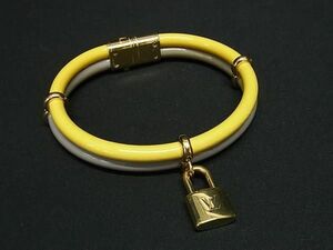 1円 ■美品■ LOUIS VUITTON ルイヴィトン ブラスレ キープイットトゥワイス ブレスレット アクセサリー グレー系×イエロー系 FD6539