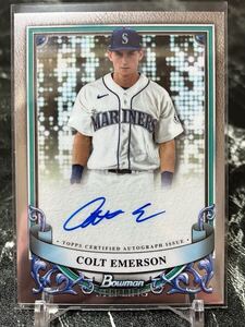 2024 Bowman Starling COLT EMERSON auto 直書きサイン