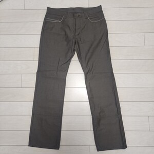 ☆BOYCOTT ボイコット パンツ ボトムス サイズ4 XL ダークグレー 裾裏チェック USED