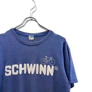 70s ビンテージ チャンピオン SCHWINN プリント Tシャツ M USA製 企業 バータグ 70年代 アメリカ製 champion 自転車 BMX