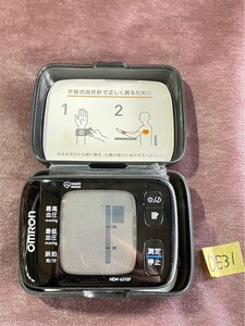 DE31P OMRON オムロン HEM-6310F手首式血圧計 動作確認済み 中古品