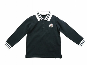 ベビー12/18(子供1才-1才半)新品 本物■モンクレールMAGLIA POLO MANICA L長袖ポロシャツ/鹿の子長袖TシャツMONCLERキッズ/赤ちゃん/男の子