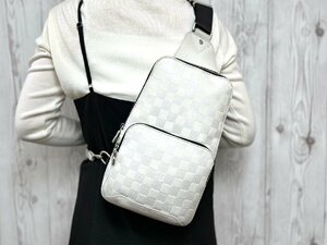 極美品 LOUIS VUITTON ルイヴィトン ダミエアンフィニ アヴェニュー スリングバッグ ブロン ボディバッグ バッグ N40304 メンズ 77494