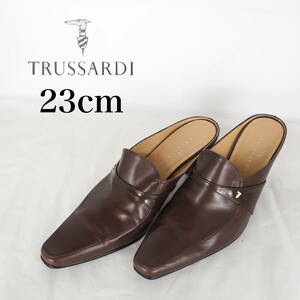 MK5632*TRUSSARDI*トラサルディ*レディースミュール*23cm*茶