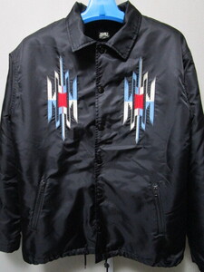 定価22000円！GUNZ SOUHWEST COSTOM BOA LINING COACH JACKET（ガンズネイティブ柄刺繍入り裏ボアナイロンコーチジャケットWESTRIDE）