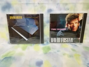 g_t R193 ★CD★ デイビィッド・フォスター/DAVID FOSTER 2点まとめて 「シンフォニー・セッションズ」「タイム・パッシング」 【現状品】