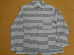 希少！！ Prisoner Research 001 POST O’ALLSが製作に関わるダブルネームのアメリカ製 Color: White × Lt. Gry Size: L