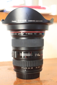 1000円～ EF 17-40mm f/4L USM 美品 フード・フィルター付き