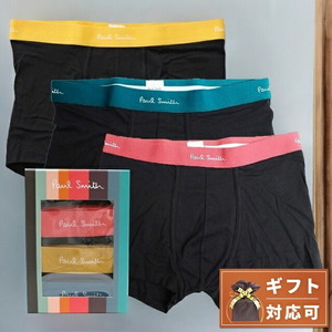 ポールスミス PAUL SMITH ボクサーパンツ M1A-914C-A3PK16-79-S メンズ ブラック 3枚セット 下着