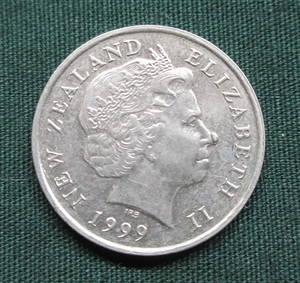 ニュージーランド硬貨　5セント　1999年　1枚　 #K8
