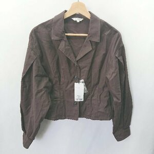 ◇ ◎ ●未使用● MOUSSY マウジー 長袖 ジャケット サイズFREE ブラウン レディース E