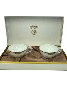 Noritake◆カップ&ソーサー/2点セット/ホワイト/y6586c/ティーカップ//