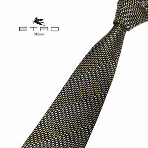 ETRO ネクタイ レジメンタル風柄 ストライプ風柄 エトロ USED 中古 m562