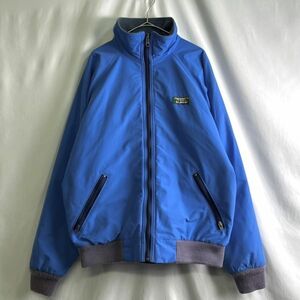 USA製 80s L.L.Bean ナイロン フリース ジャケット M ブルー ブルゾン polar plus エルエルビーン 80s 00s オールド ビンテージ