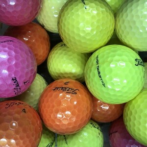 ロストボール タイトリスト 各種混合 カラーボール 1個 Bランク 中古 ゴルフボール ロスト Titleist エコボール