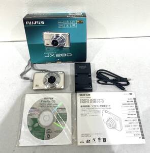 ｍ256★1円～中古現状品/通電確認済【FUJIFILM FINEPIX JX280カメラ】1410万画素 広角5倍光学ズーム 2.7型液晶モニター デジカメ