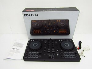 Pioneer DJ パイオニア DDJ-FLX4 マルチアプリ対応2ch DJコントローラー ジャンク品 動作未確認 ◆ 4871