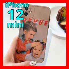 4I iPhone12miniケースグレー男の子こどもキッズカバーかわいい人気