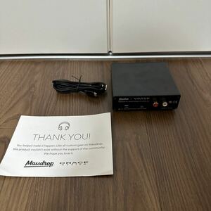 稀少動作確認済!! MASSDROP GRACE DESIGN SDAC D/Aコンバーター 金端子 ハイレゾ音源 高音質 USB オーディオ機器 ヘッドフォン